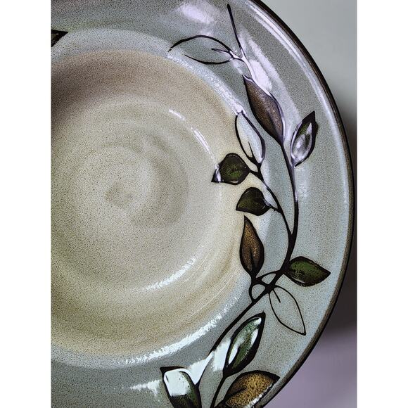 PFALTZGRAFF Rustic Leaves Brown Blue Deep Stoneware 8 1/2" Bowls- Set of 4 - Picture 3 of 8